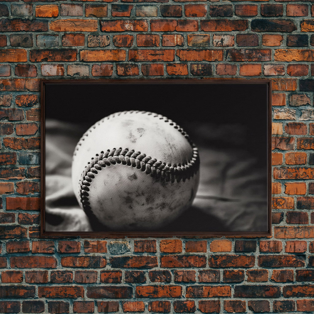 Framed Baseball Print, Black and White Baseball Picture, Sports Wall Decor, Boys Room Wall Decor, Baseball Player Gift, Baseball Nursery Art