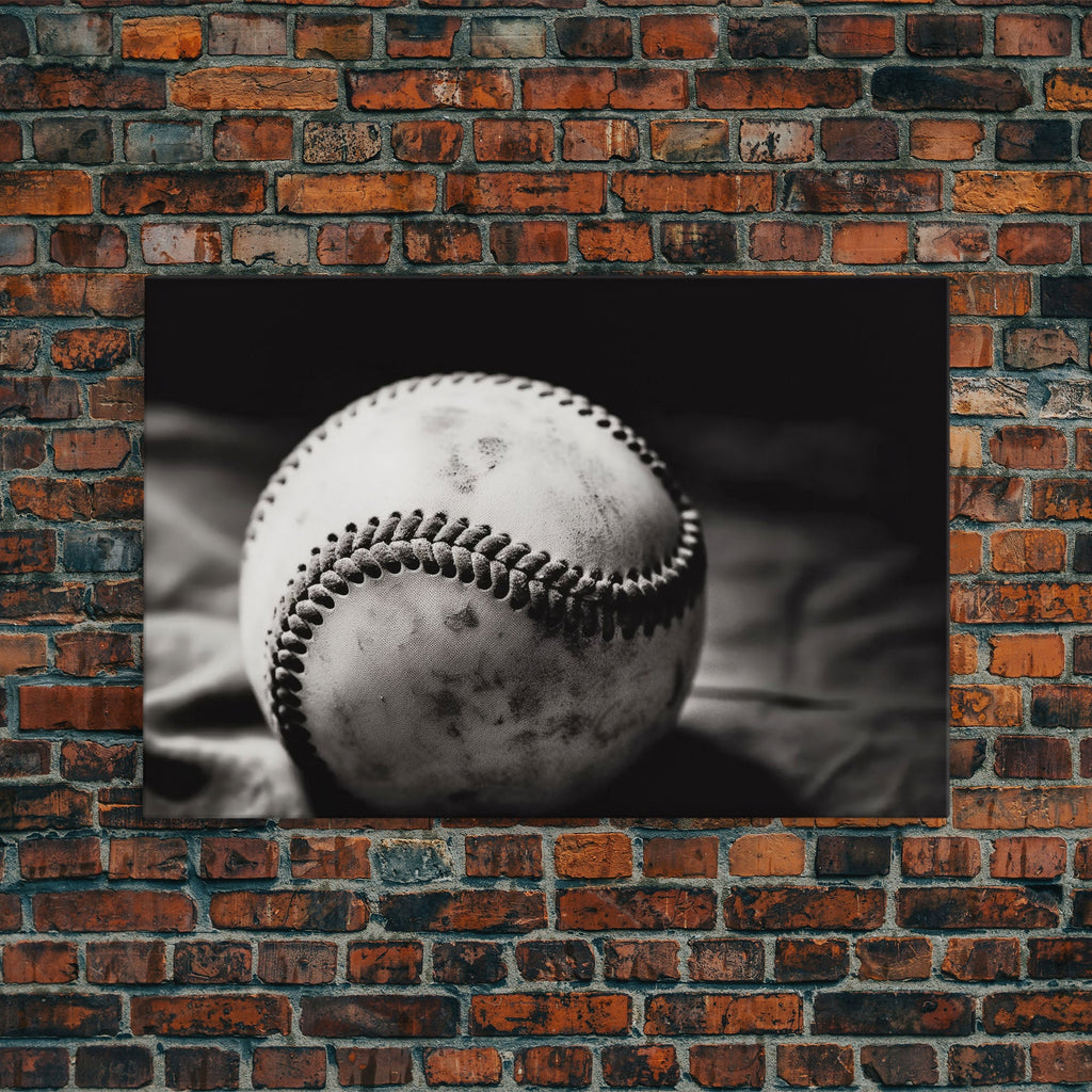 Framed Baseball Print, Black and White Baseball Picture, Sports Wall Decor, Boys Room Wall Decor, Baseball Player Gift, Baseball Nursery Art
