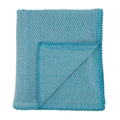 Fennco Styles Luxury Cotton Knit Whipstitch Throw Blanket 50" W X 60" L - Solid Blanket for Bed, Couch, Sofa, Home and Office Décor