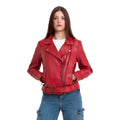 Adeline Women's Lambskin Asymmetrical Jacket