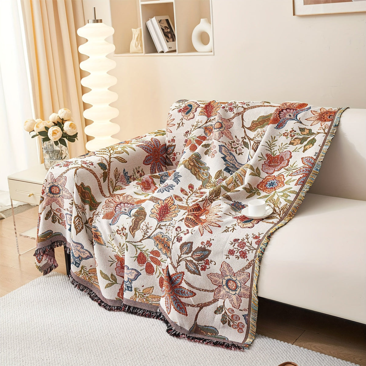 Floral Couch Cover – Heavy Duty Dog Proof & Bed Bug Resistant Sofa Protector
