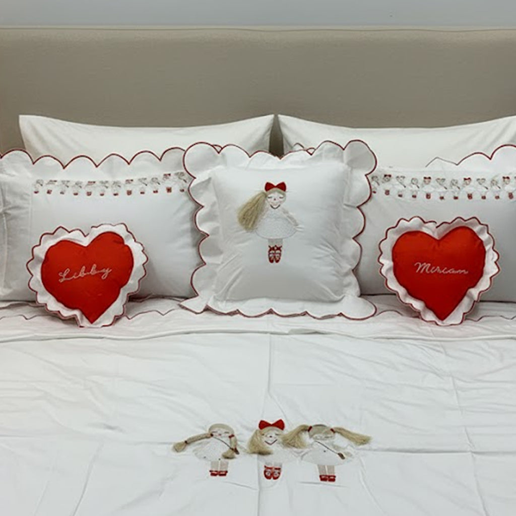 Doll Embroidered Duvet Cover Set