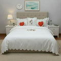 Doll Embroidered Duvet Cover Set