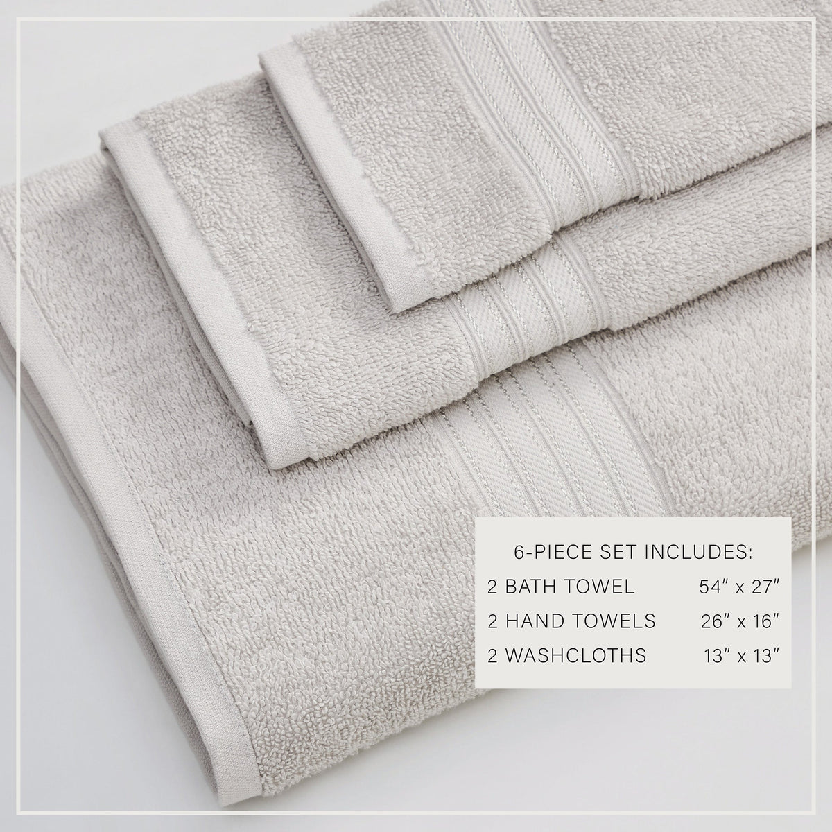 Cotton Terry Bath Towel Set - Cooper Collection