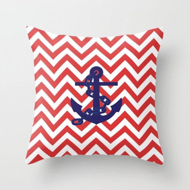 New Creative Red Cushion Case Hot Modern Home Outdoor Decorative Geometry Square Pillow Case Decorative Pillows Case Sofa Couch Seat Polyester Pillows Covers 45x45CM
