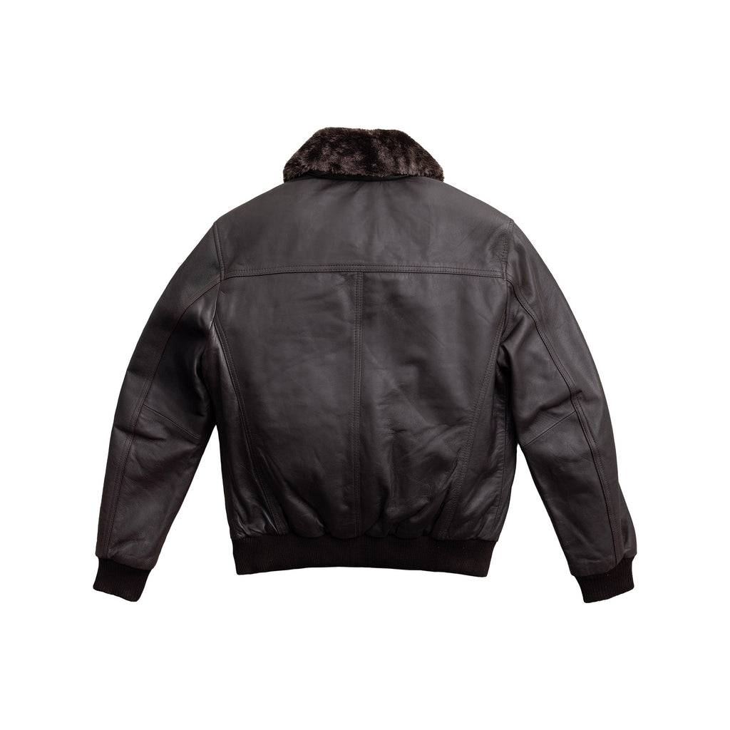 Nicola Men's Sheepskin with Fur Collar Jacket