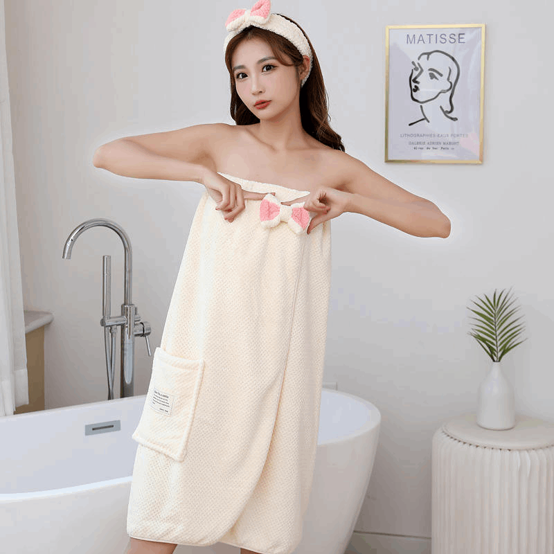 5 Piece Solid Print Bath Towel Spa Set